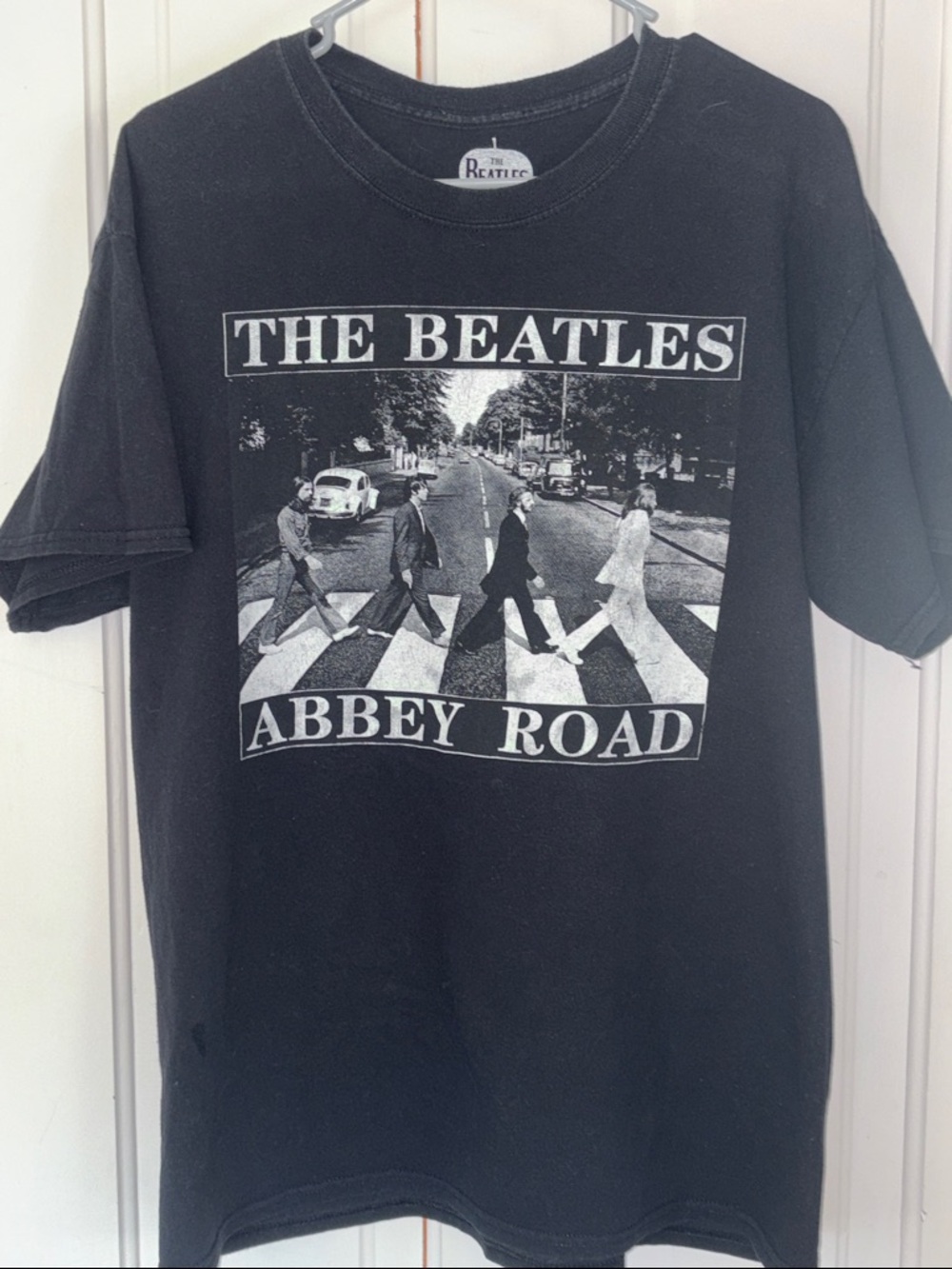 The Beatles Black & White Abbey Road Graphic Tee